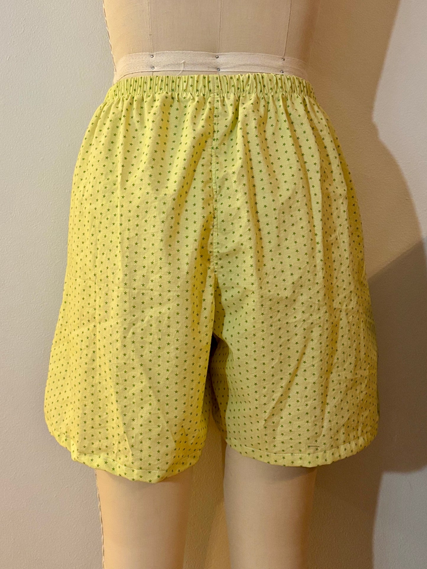 Long Yellow Star Boxers Large