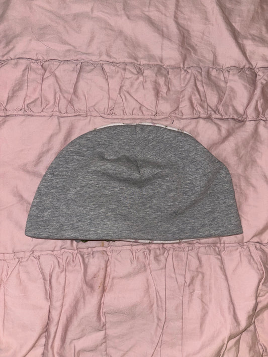Floral and Grey Beanie