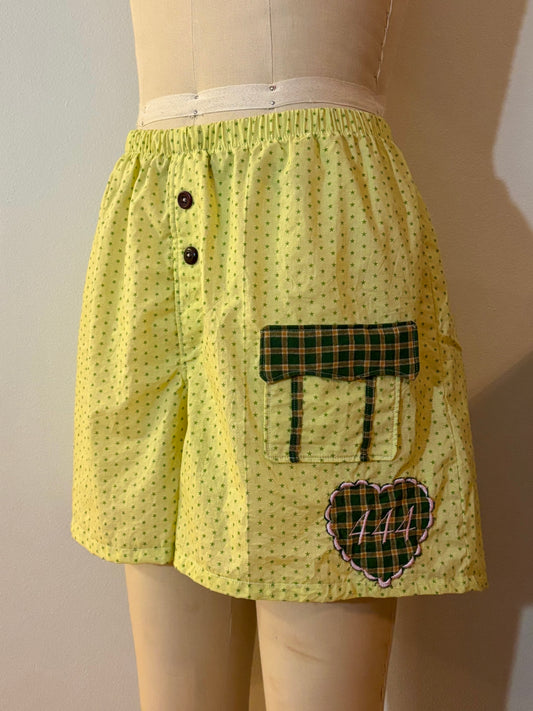 Long Yellow Star Boxers Large