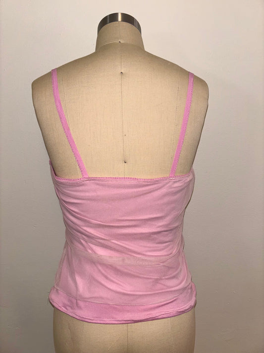 Pink Mesh Cami S