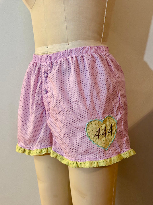 Pink Polka Dot Boxer Shorts Medium