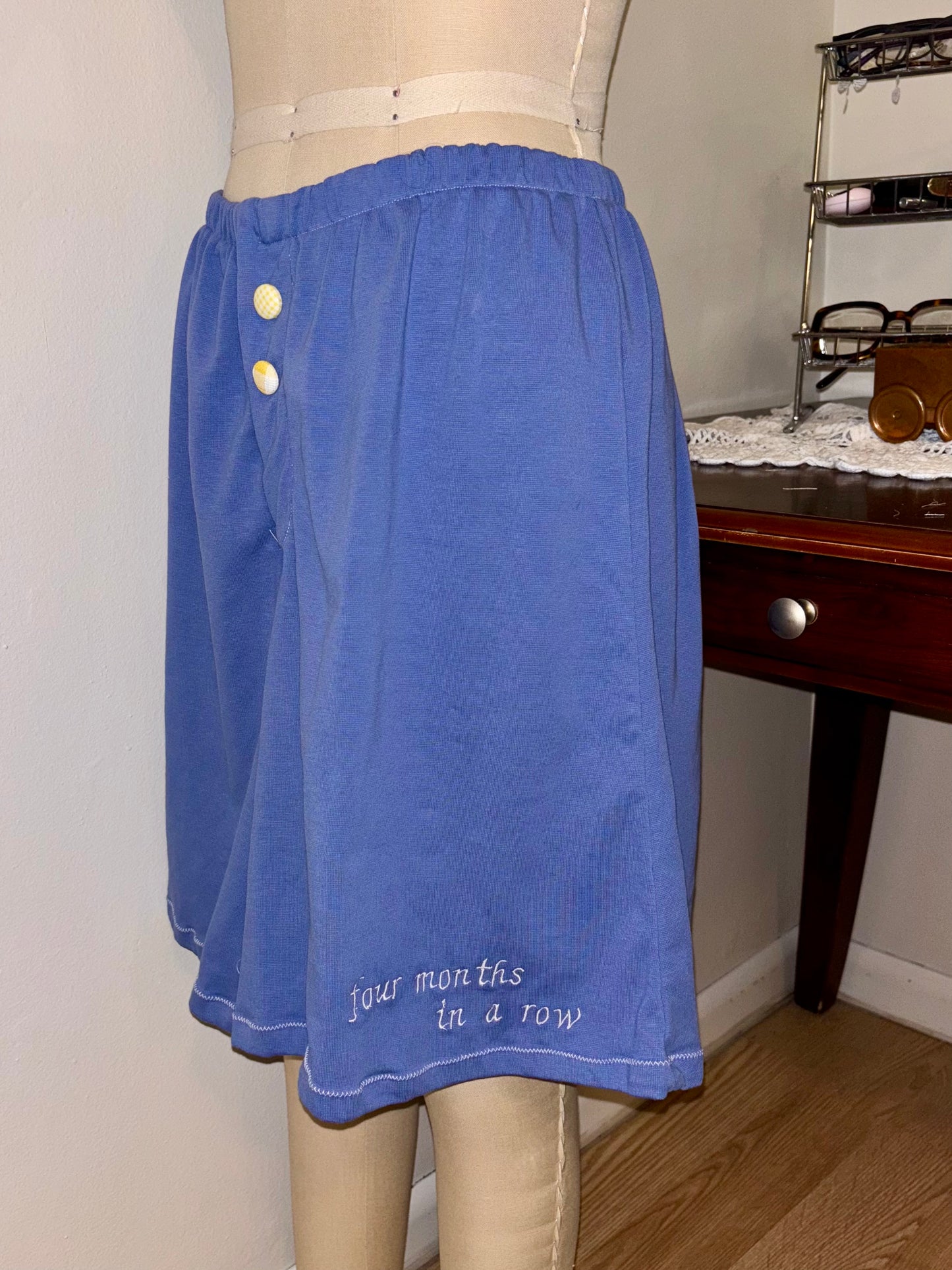 Blue Long Shorts Small