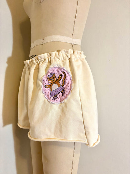 Small Ballet Cat Beach Shorts