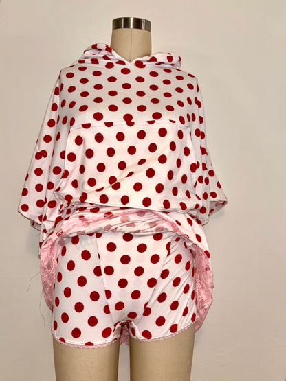 Red Polka Dot Skort XL