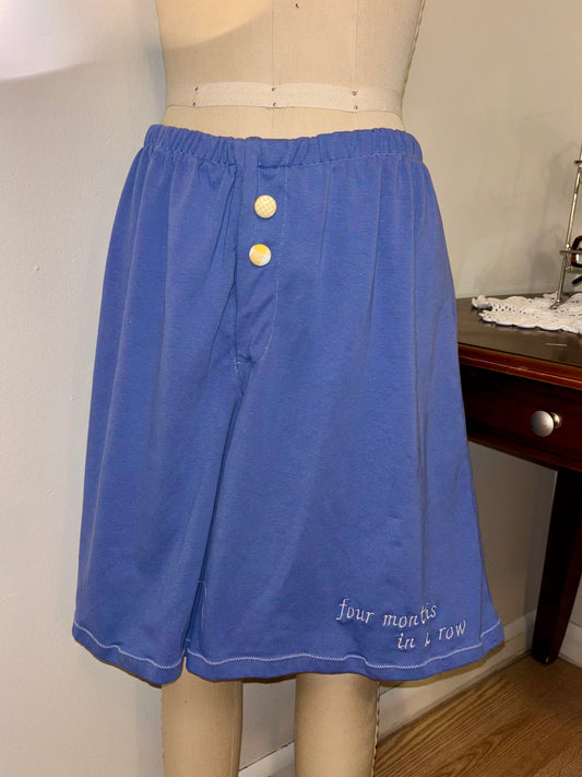 Blue Long Shorts Small