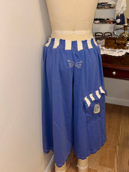 Blue and Butter Long Shorts Large