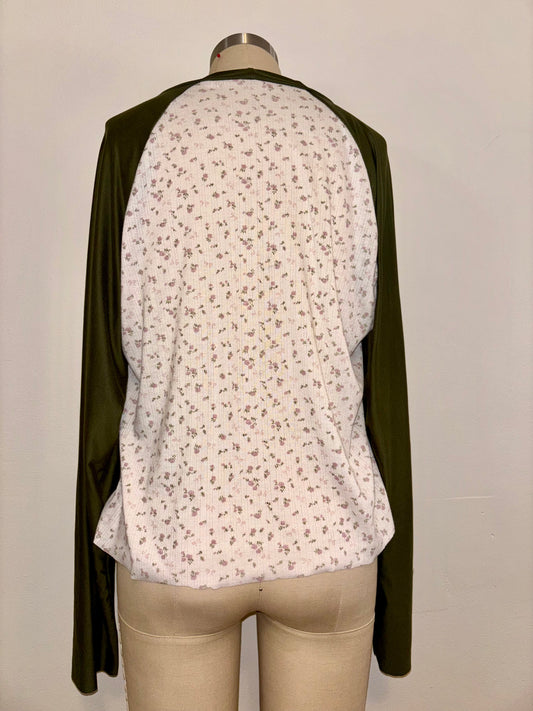 Floral Raglan Top XL