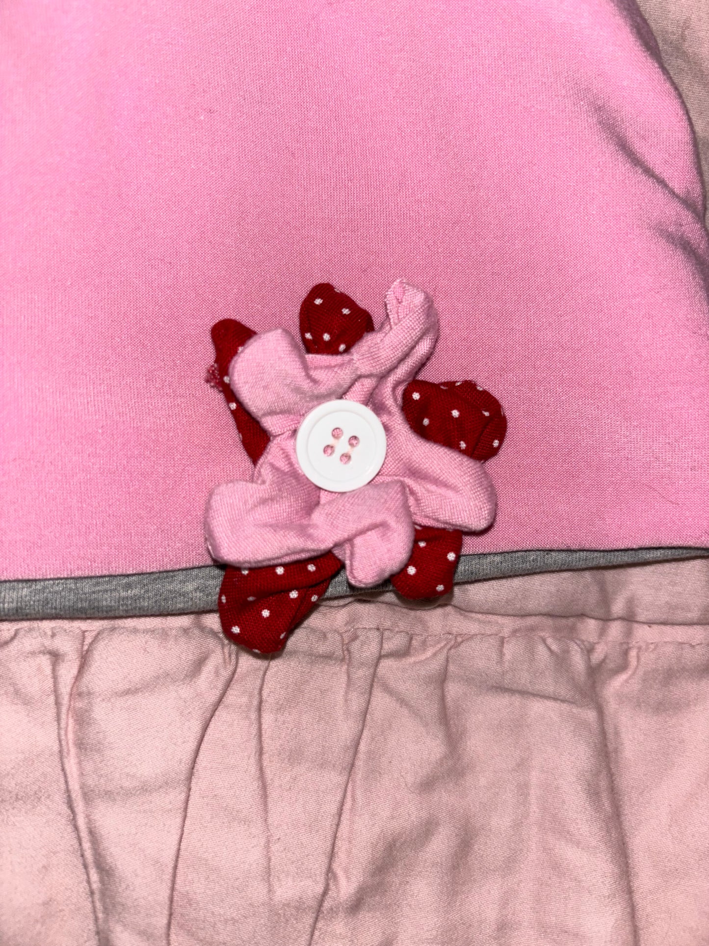 Pink and Grey Two-Tone Beanie