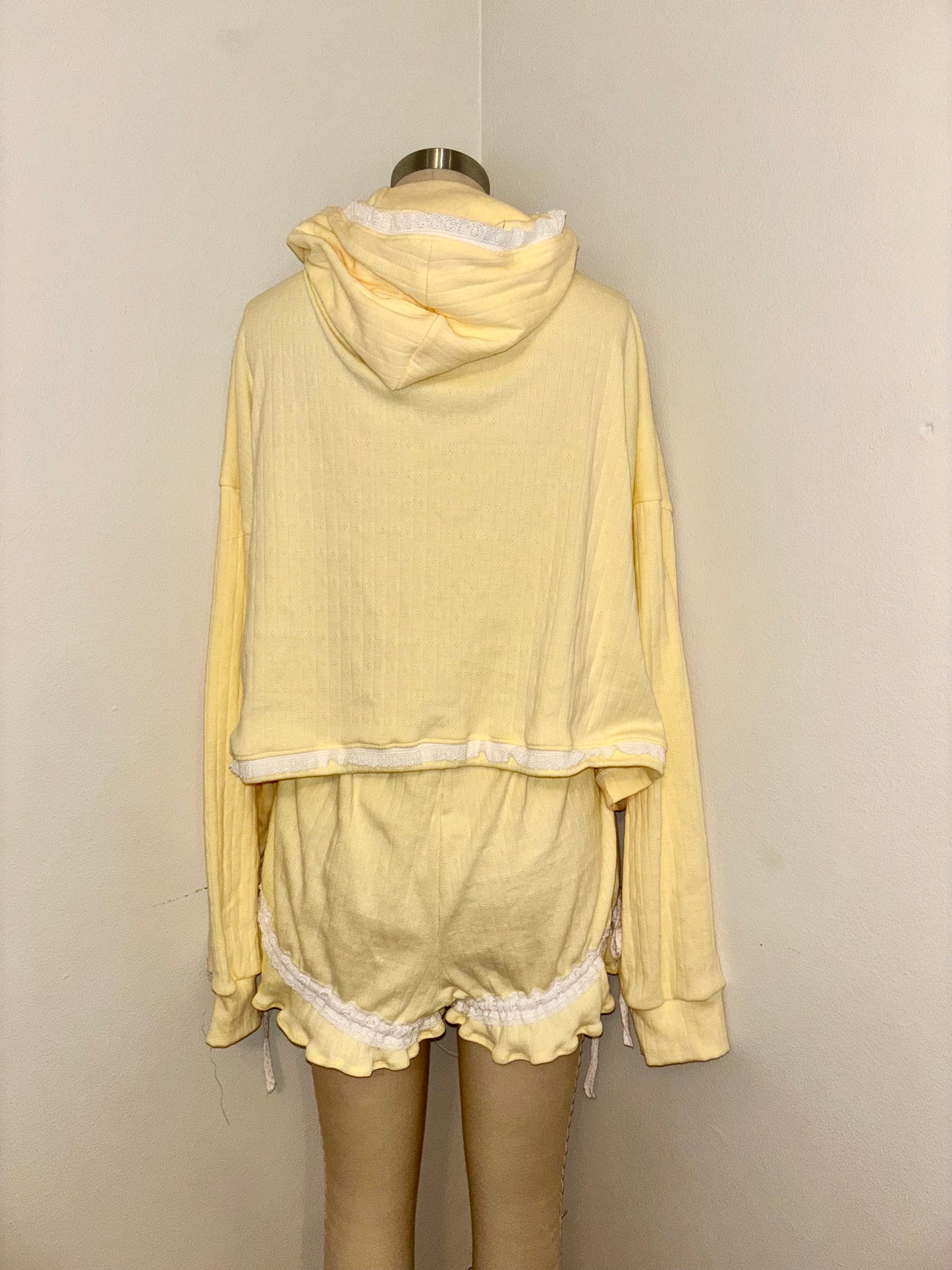 M Butter Yellow Tie Hoodie