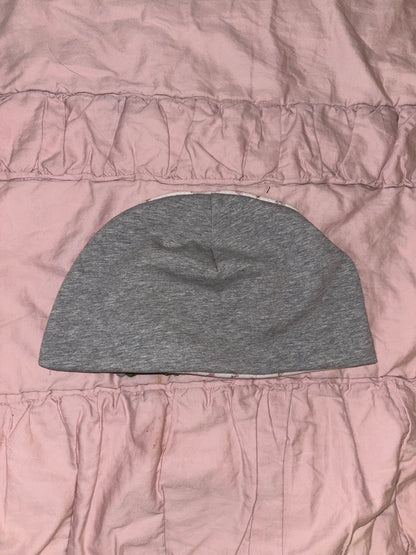 Floral and Grey Beanie