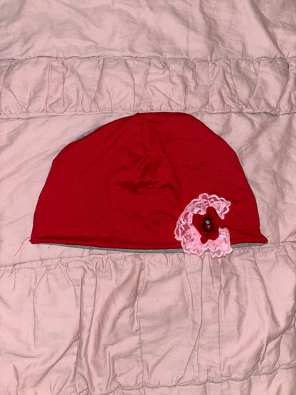 Red and Grey Beanie
