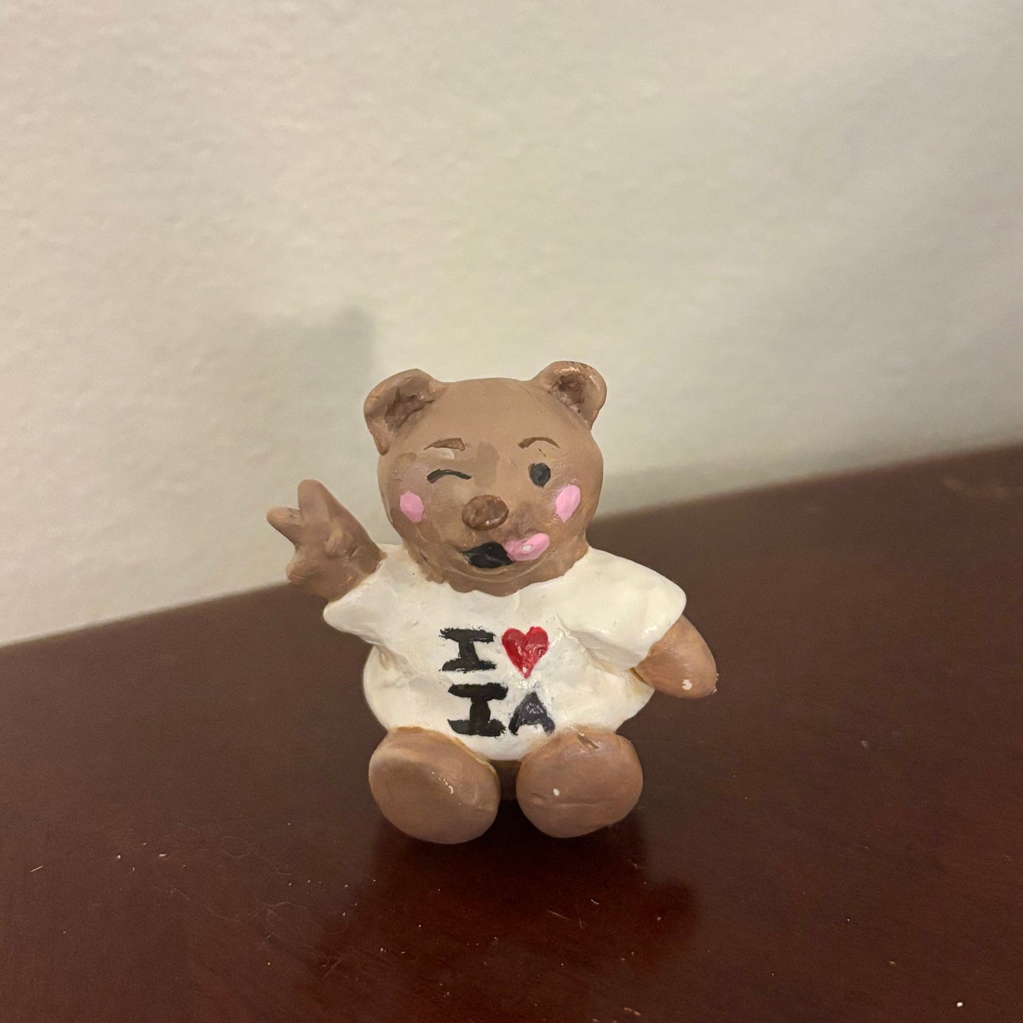 Bear Clay Figurine