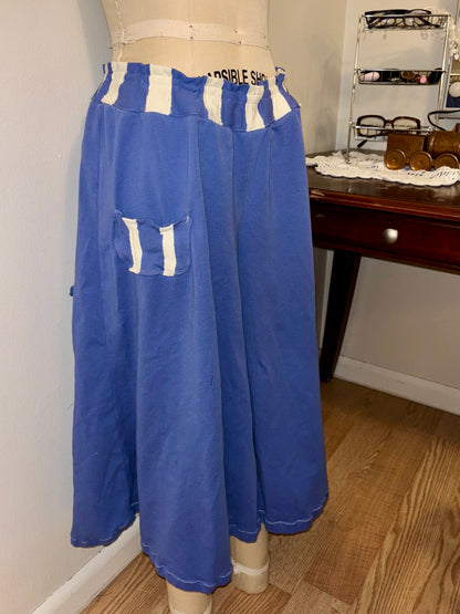 Blue and Butter Long Shorts Large