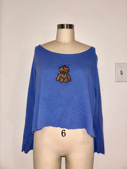 Cardinal Bear Raglan Top L