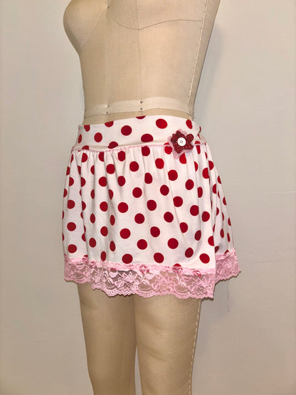 Red Polka Dot Skort XL