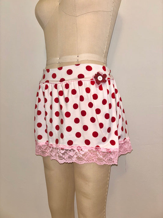 Red Polka Dot Skort XL