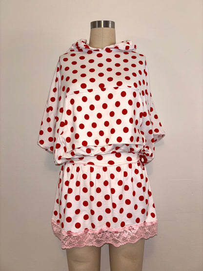 Red Polka Dot Skort XL