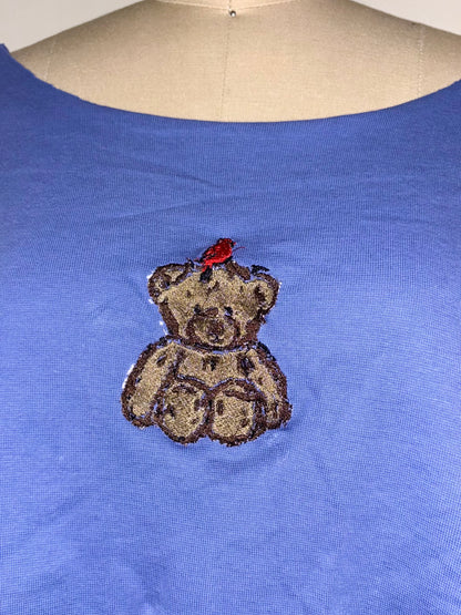 Cardinal Bear Raglan Top L