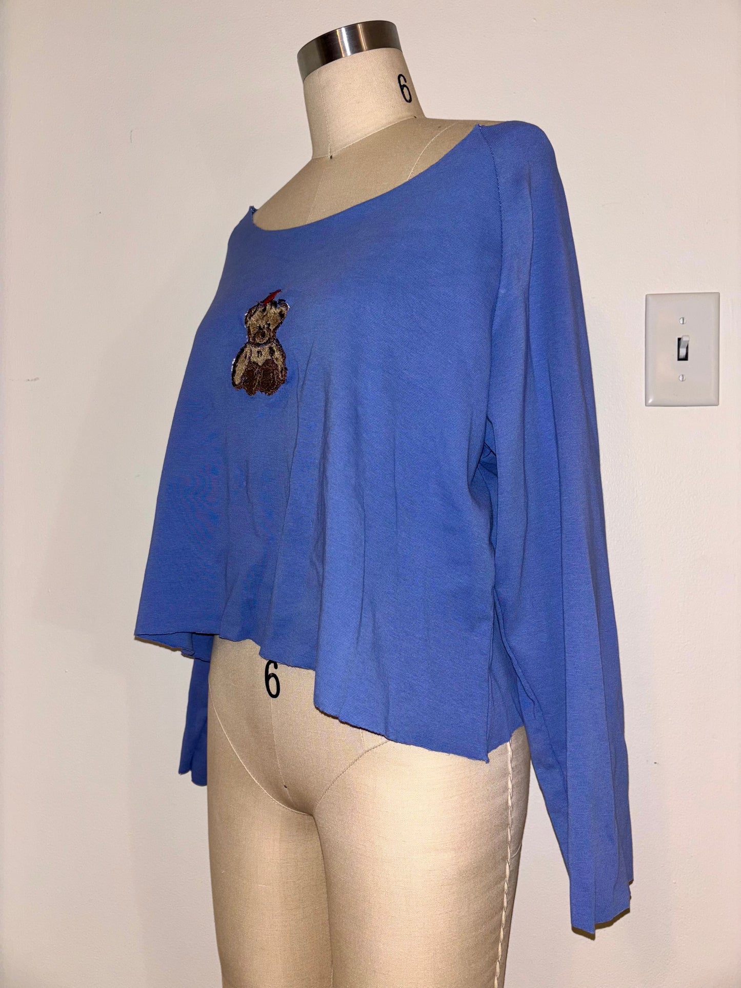 Cardinal Bear Raglan Top L