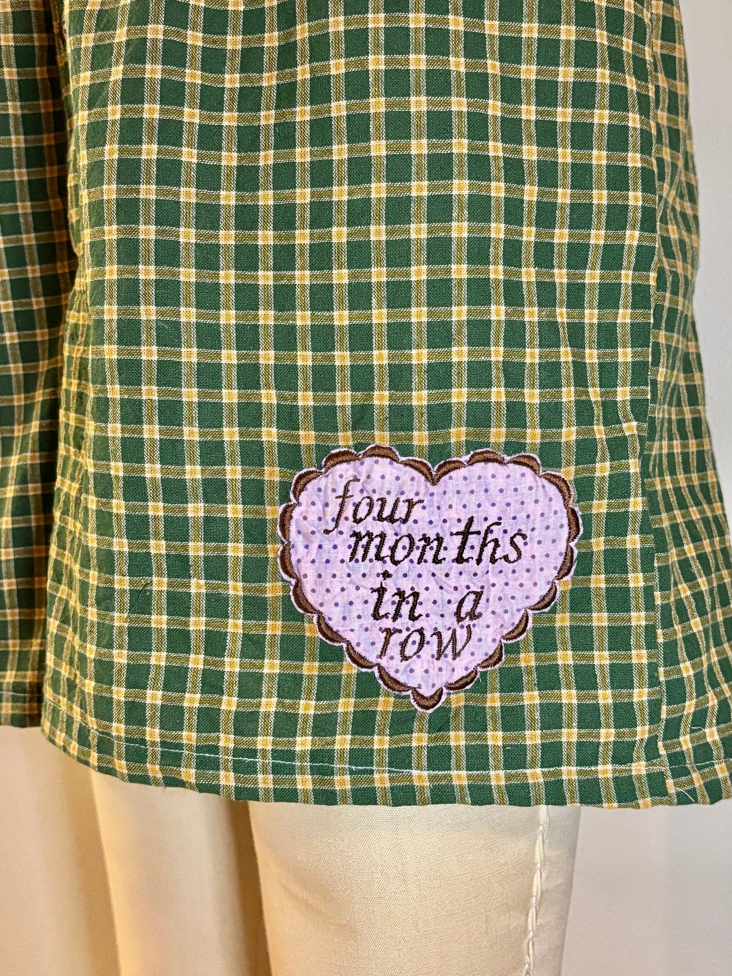 Long Green Plaid Boxers XL