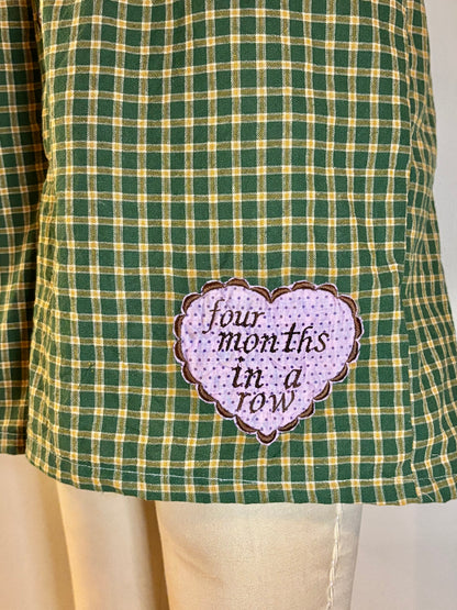 Long Green Plaid Boxers XL