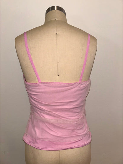 Pink Mesh Cami S