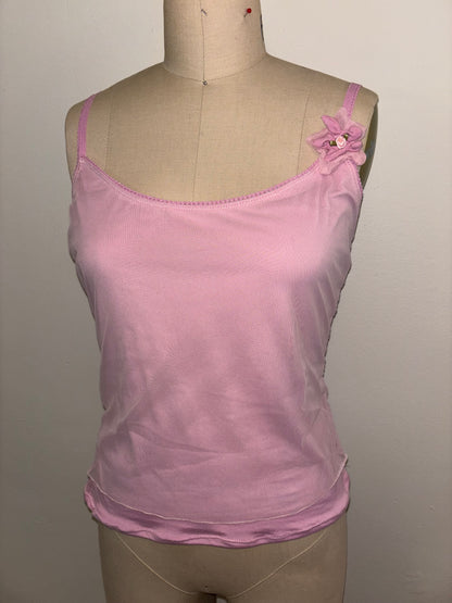 Pink Mesh Cami S