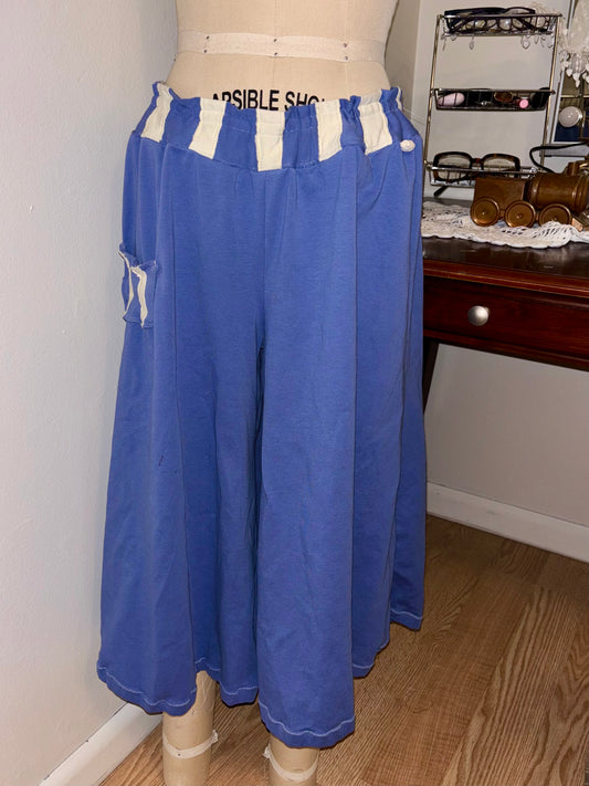 Blue and Butter Long Shorts Large