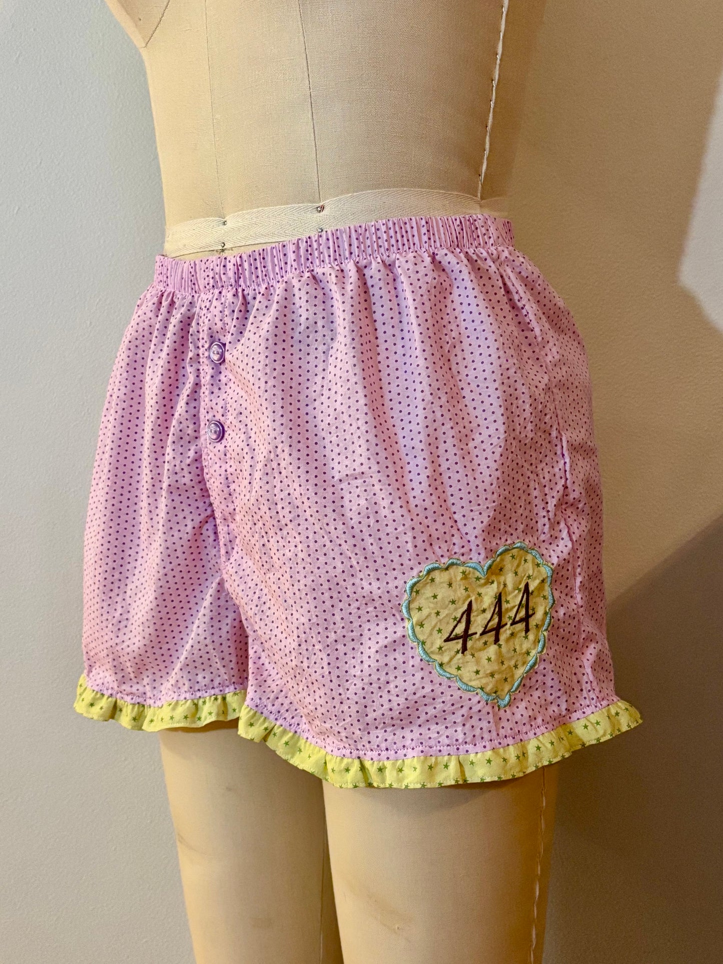 Pink Polka Dot Boxer Shorts Medium